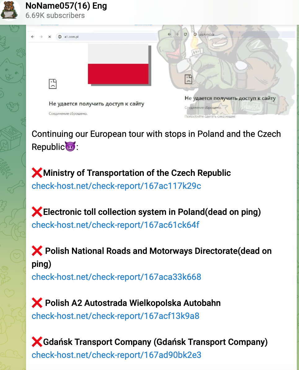 Rosyjscy haktywiści zaatakowali e-TOLL