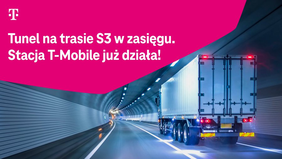T-Mobile: jest zasięg w najdłuższym polskim pozamiejskim tunelu drogowym na Dolnym  Śląsku