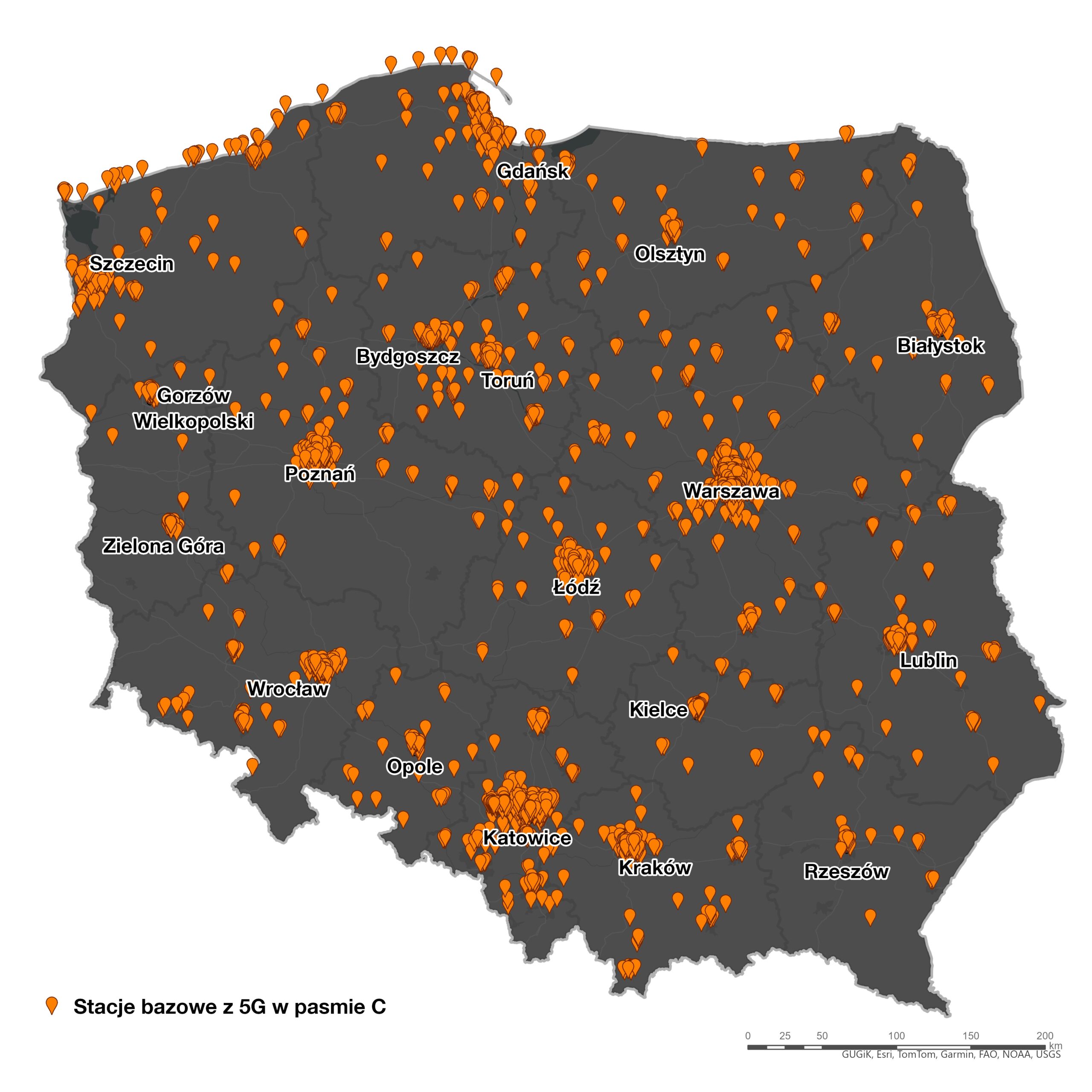Orange podsumował swój pierwszy rok z 5G w paśmie C