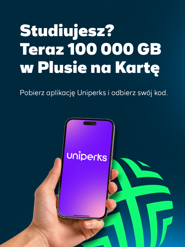 100 000 GB na kartę Plusa lub Plusha za 35 zł miesięcznie w studenckiej promocji