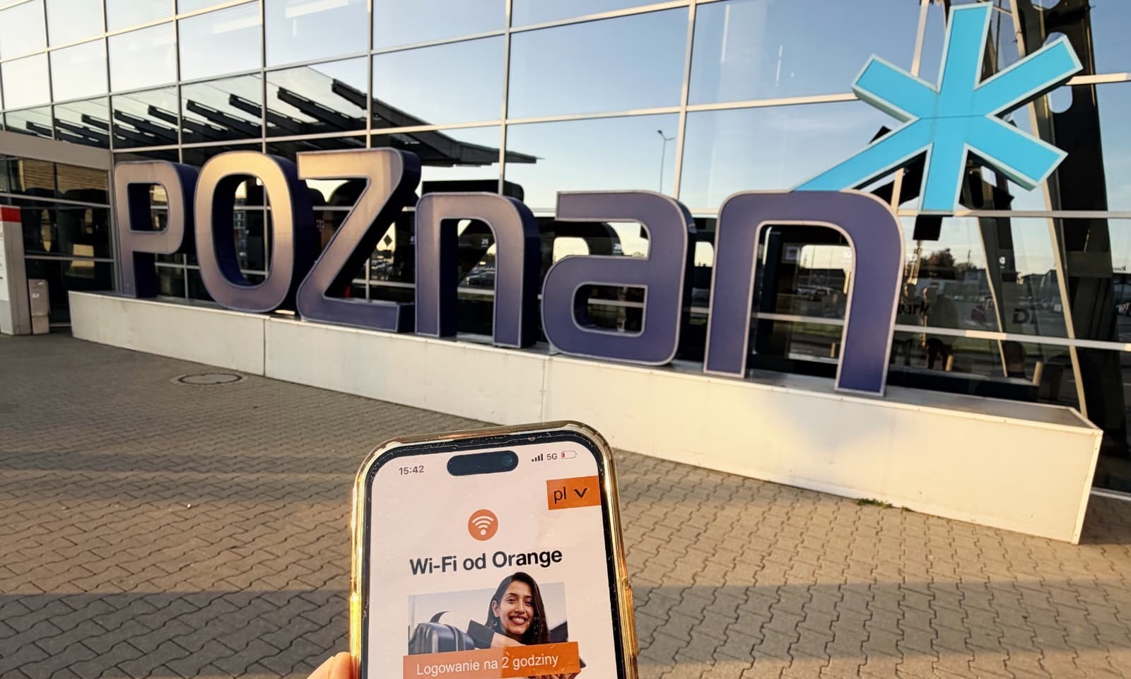 WiFi7 od Orange na lotnisku Poznań-Ławica