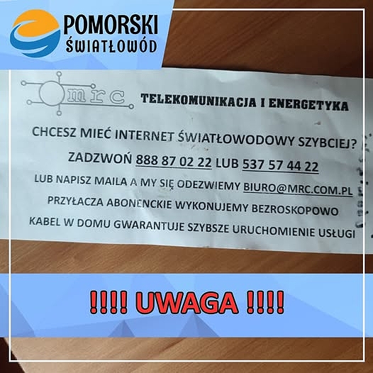 MRC z Gdyni miesza w projektach budowy sieci z FERC Pomorskiego Światłowodu?