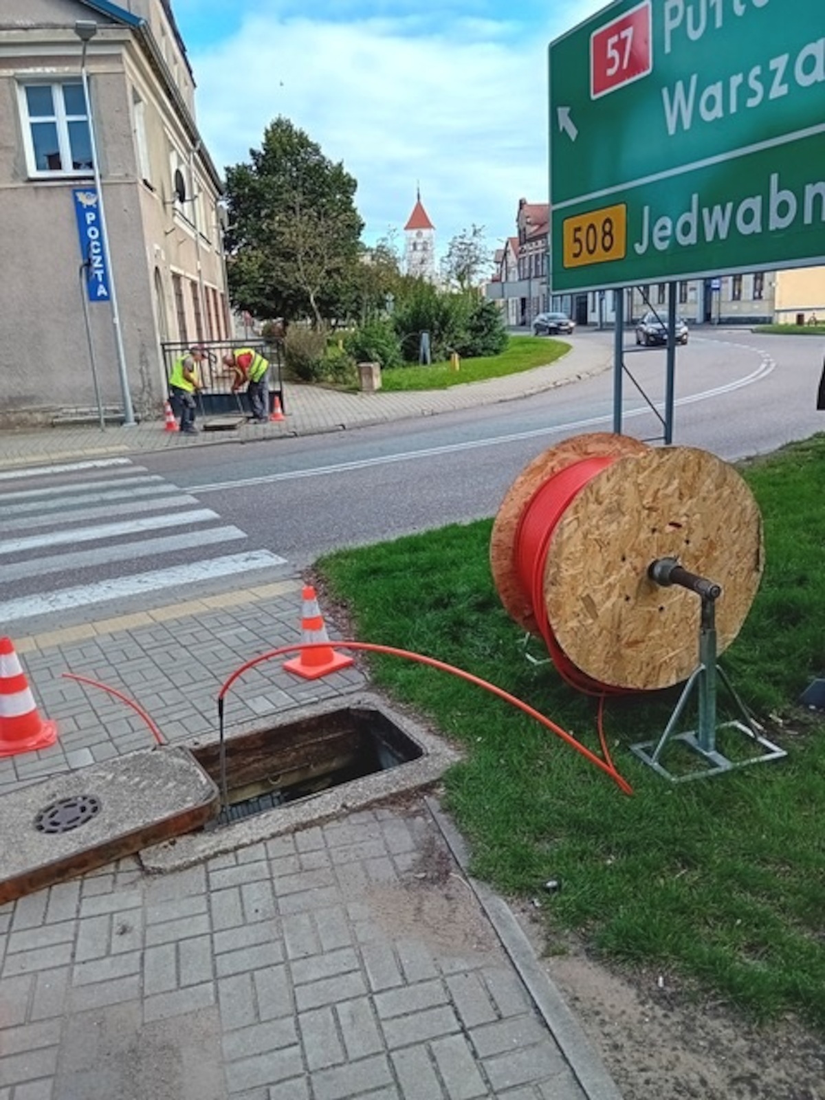 Pierwsze światłowodowe łącze w gminie Wielbark Światłowód Inwestycje uruchomił w Kiparach