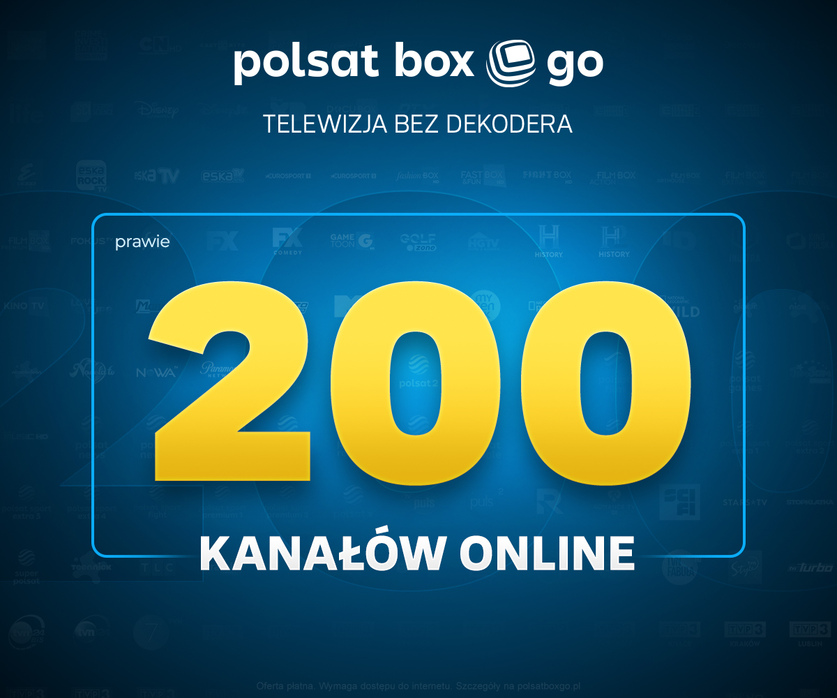 Blisko 200 kanałów TV w serwisie streamingowym Polsat Box Go