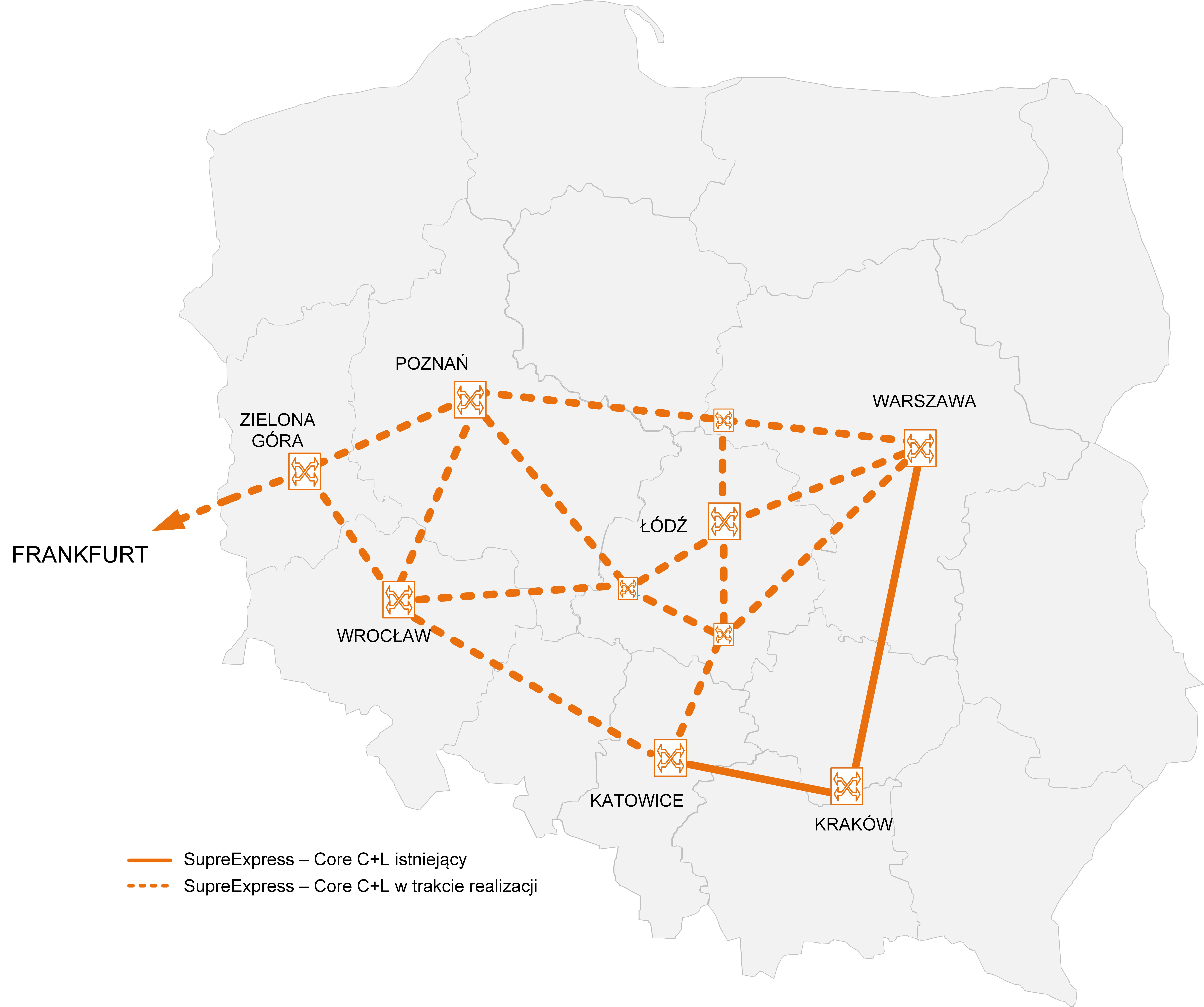 Orange zwiększa wydajność swej sieci DWDM