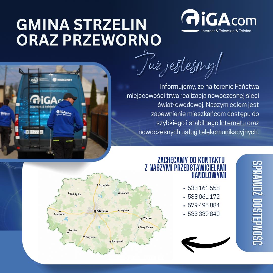 Czy Giga-Com  buduje nielegalnie światłowody w gminie Strzelin?