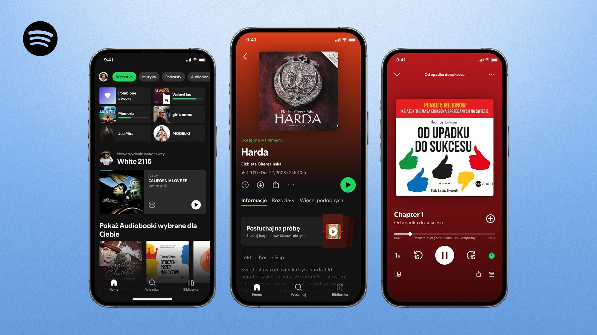 Od 15 października Spotify w Polsce będzie oferować też audiobooki